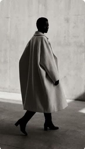 Monochrome fashion silhouette