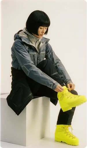 Fashion look with yellow boots